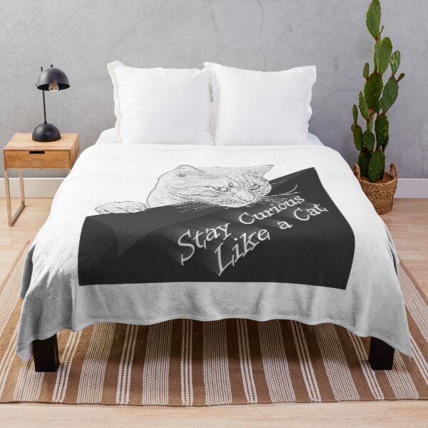Item preview, Stay Curious Like a Cat - Inspiring and Playful Design designed and sold by ArtsyExplorer.