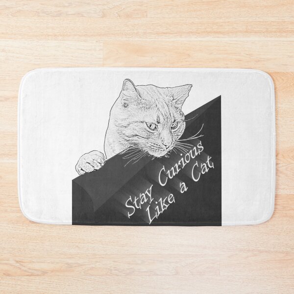 Item preview, Stay Curious Like a Cat - Inspiring and Playful Design designed and sold by ArtsyExplorer.