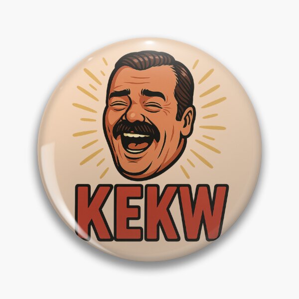 Item preview, KEKW Meme Face – Iconic Internet Laugh Reaction designed and sold by GirlyPopped.