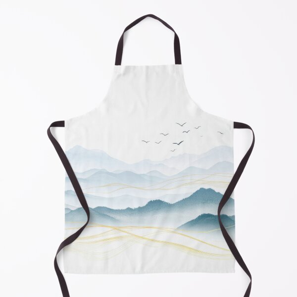 Item preview, Misty mountains with birds designed and sold by anytka.