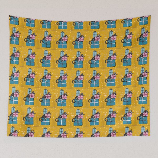 Item preview, Mid Century Modern Christmas Cat #2 designed and sold by ChristiaJ.