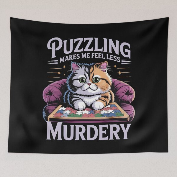 Item preview, Puzzling Makes Me Feel Less Murdery designed and sold by Redgiant87x.