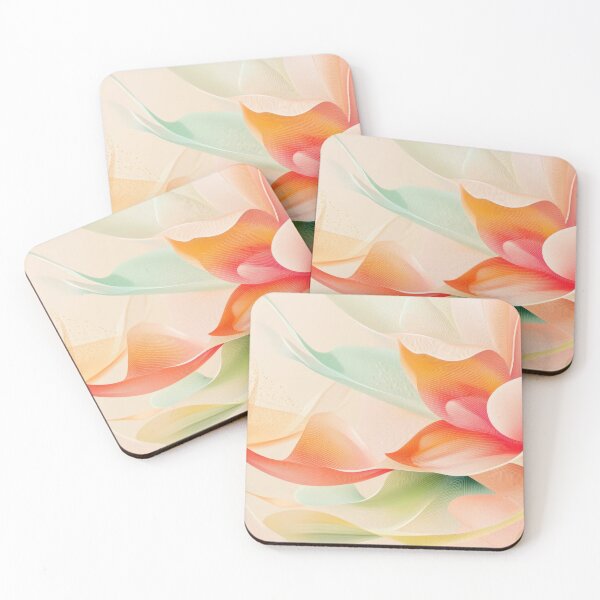 Item preview, Pastel floral abstract art designed and sold by anytka.