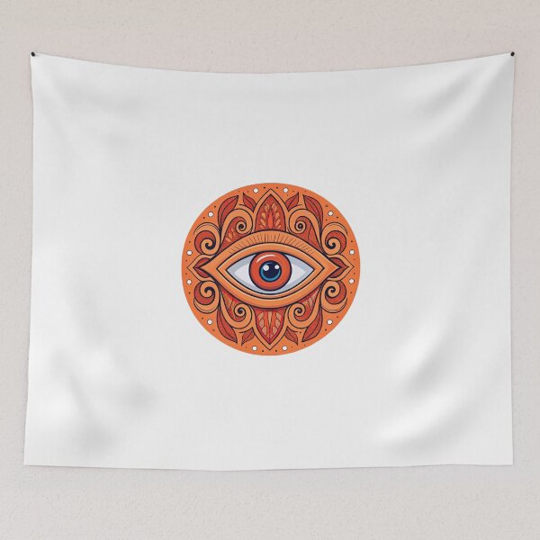 Item preview, Evil eye orange  designed and sold by Lucky 777.