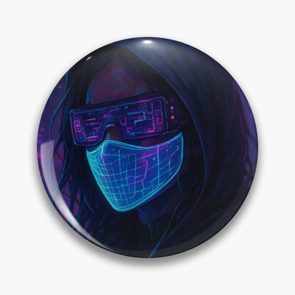 Item preview, Hacker Girl in Neon Masked Future designed and sold by dessertcruzing.