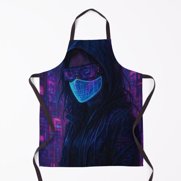 Item preview, Hacker Girl in Neon Masked Future designed and sold by dessertcruzing.