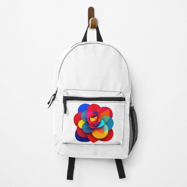 Item preview, Colorful flower made of geometric shapes designed and sold by barmaz.