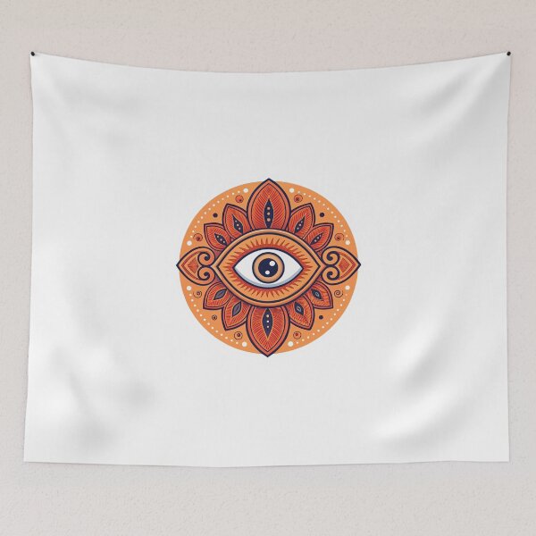 Item preview, Evil eye orange  designed and sold by Lucky 777.