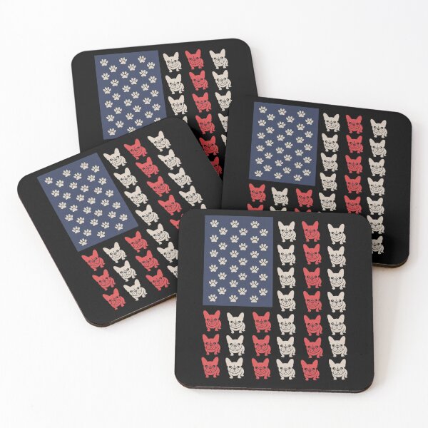 Item preview, american flag with pugs designed and sold by jkrphoto.