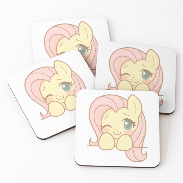 Item preview, Fluttershy Shy Peeker – Blushing MLP Sticker with Kawaii Eyes designed and sold by Rushurban.