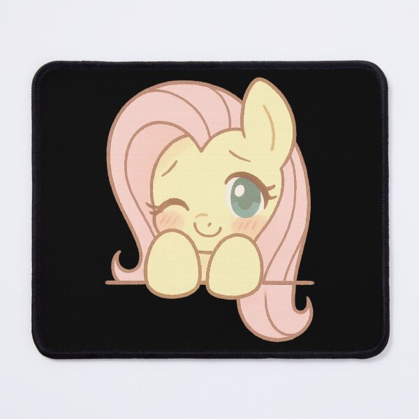 Item preview, Fluttershy Shy Peeker – Blushing MLP Sticker with Kawaii Eyes designed and sold by Rushurban.