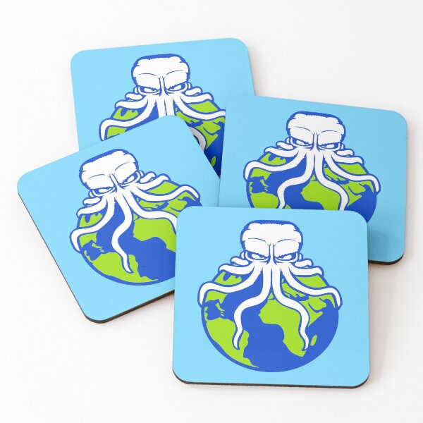 Item preview, Octopus attacks Earth giant alien monster tentacle designed and sold by shirt-o-mat.