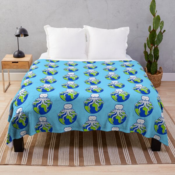 Item preview, Octopus attacks Earth giant alien monster tentacle designed and sold by shirt-o-mat.