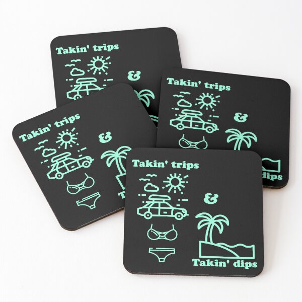 Item preview, The “Takin’ Trips & Takin’ Dips” for her color logo merch. designed and sold by GrindTees.
