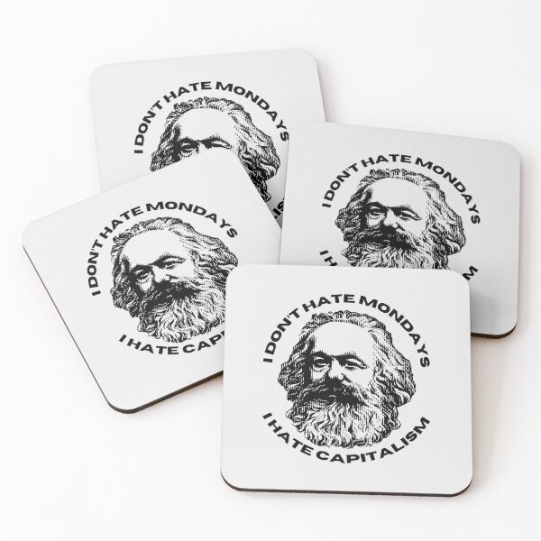 Item preview, I Don’t Hate Mondays, I Hate Capitalism – Karl Marx Anti-Capitalist Art designed and sold by Studio Paradox.