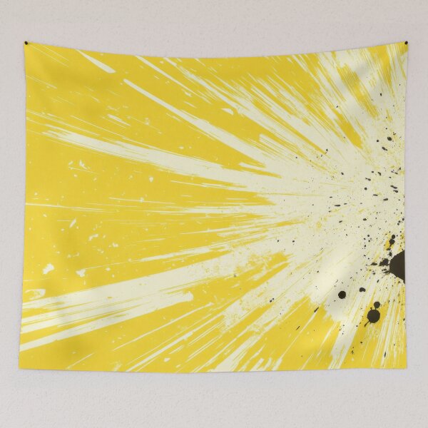 Item preview, Yellow abstract explosion art designed and sold by anytka.