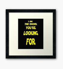 Driod Cool Classic Sci-Fi Movie Design Framed Print