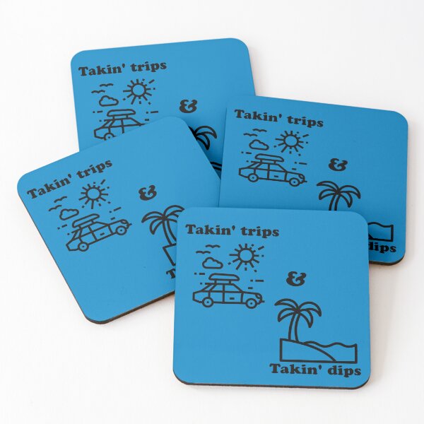 Item preview, The “Takin’ Trips & Takin’ Dips” logo merch. designed and sold by GrindTees.