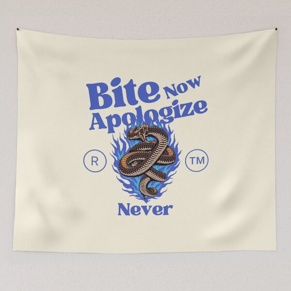 Item preview, Bite now, apologize never designed and sold by Peerless-Prime.