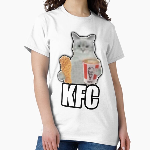 Item preview, Cat with KFC - Meme designed and sold by Mr Monkey Store.