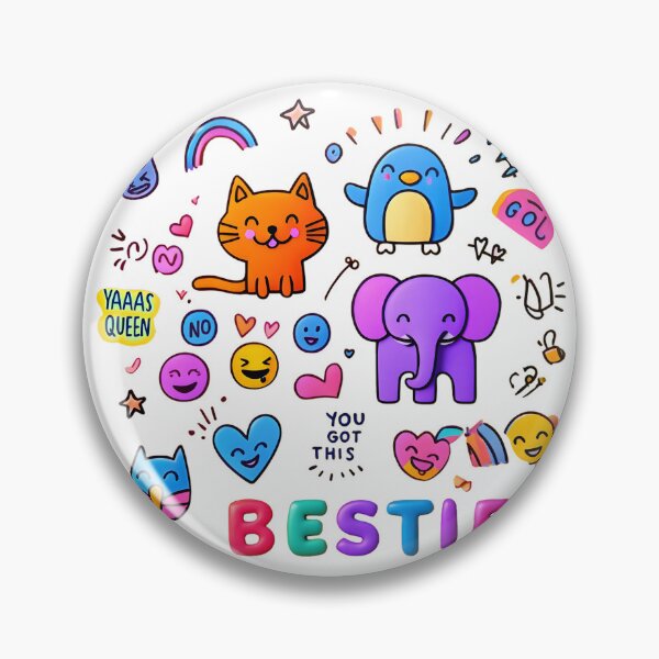 Item preview, Bestie Forever Cute Animals - Yaaas Queen You Got This Friendship Digital Art designed and sold by AnnDesignStudio.