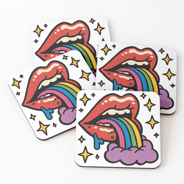 Item preview, Shiny rainbow red lips  designed and sold by Jackypin.