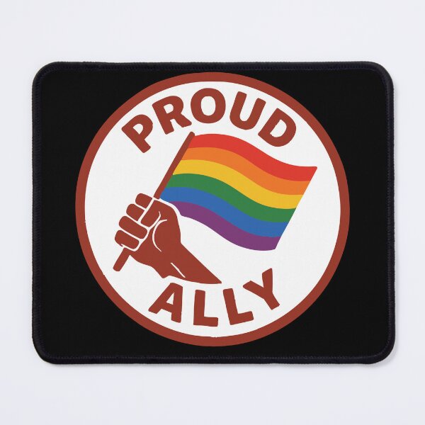 Item preview, Proud Ally (LGBTQ+) - Rainbow Flag Resist designed and sold by Stop Taking Nonsense.