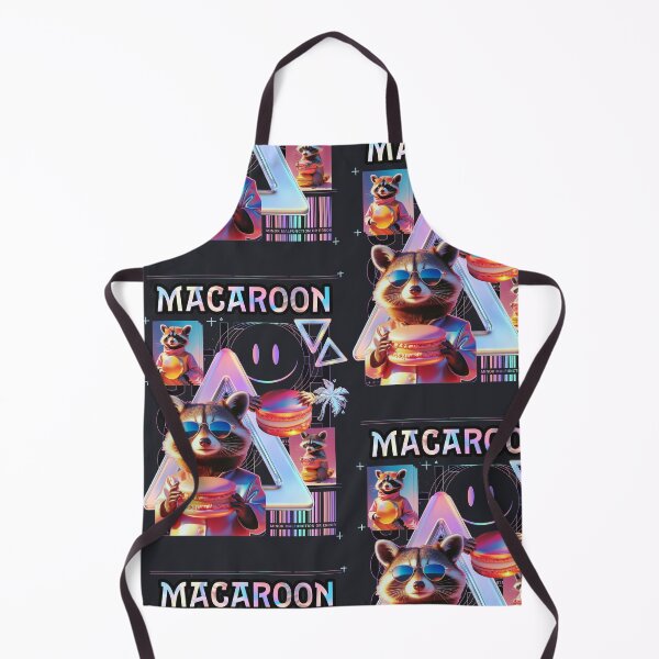Item preview, Macaron Raccoon Extreme Vaporwave Style designed and sold by The Nerd Gift Source.