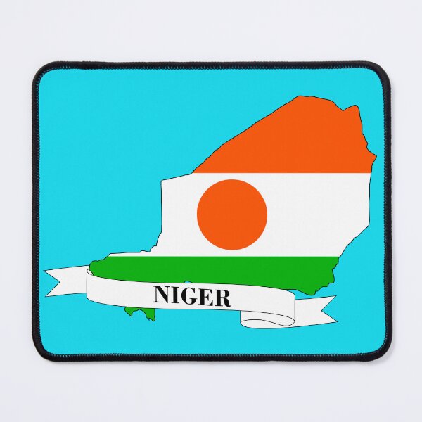 Item preview,  Flag map of Niger designed and sold by visual adventures.