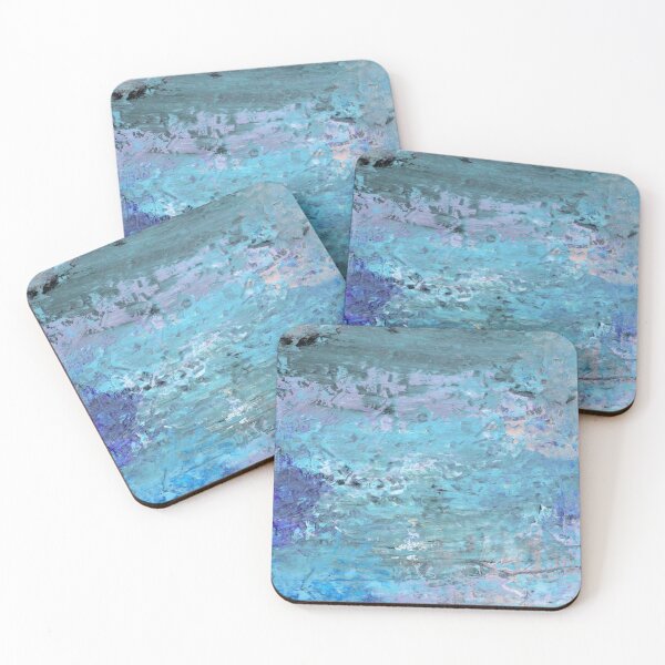 Item preview, Blue Textures Oil Pastels Layered Painting Original Artwork Smear Schmear Blur designed and sold by pngrktes-art.