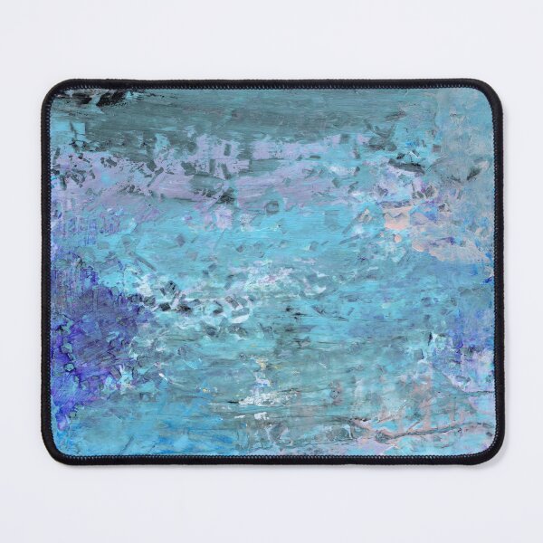 Item preview, Blue Textures Oil Pastels Layered Painting Original Artwork Smear Schmear Blur designed and sold by pngrktes-art.
