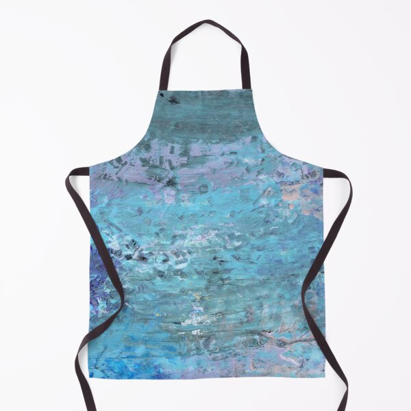 Item preview, Blue Textures Oil Pastels Layered Painting Original Artwork Smear Schmear Blur designed and sold by pngrktes-art.