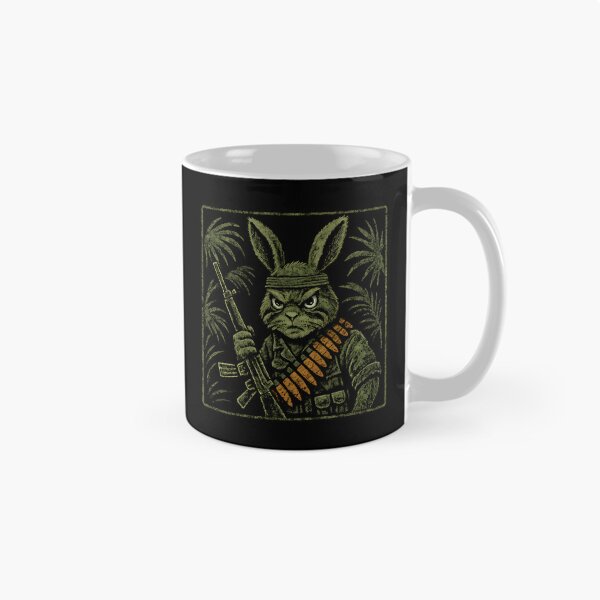 Item preview, Battle-Worn Bunny – Veggie Veteran with a Stare designed and sold by Fragy72.