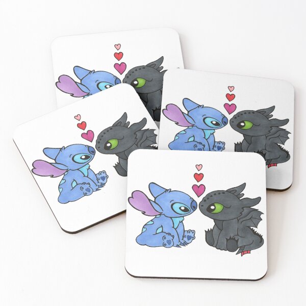 Item preview, Stitch and Toothless Artwork designed and sold by Art Samurai.