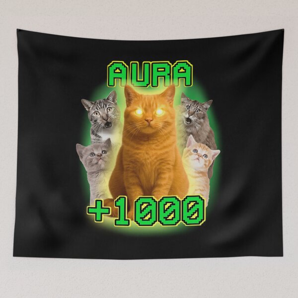 Item preview, Aura +1000 cats designed and sold by VAYA TELA COLEGA.