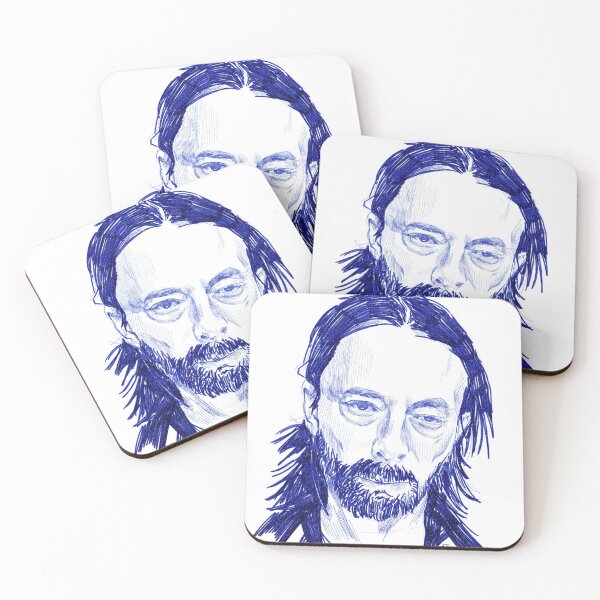 Item preview, Thom Yorke Radiohead sticker drawing  designed and sold by AutumnJarvis.