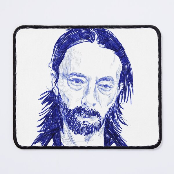Item preview, Thom Yorke Radiohead sticker drawing designed and sold by AutumnJarvis.