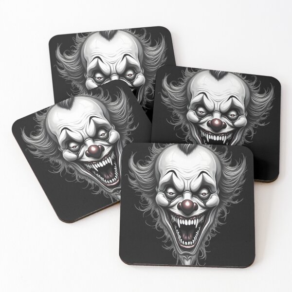 Item preview, Sinister Grin: Scary Clown Portrait designed and sold by ShadowAndSlate.