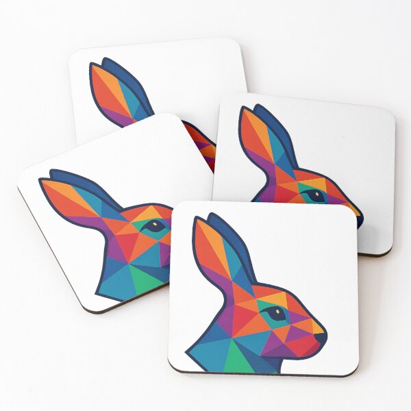 Item preview, Prismatic Rabbit Profile designed and sold by TheWonkyEaselCo.