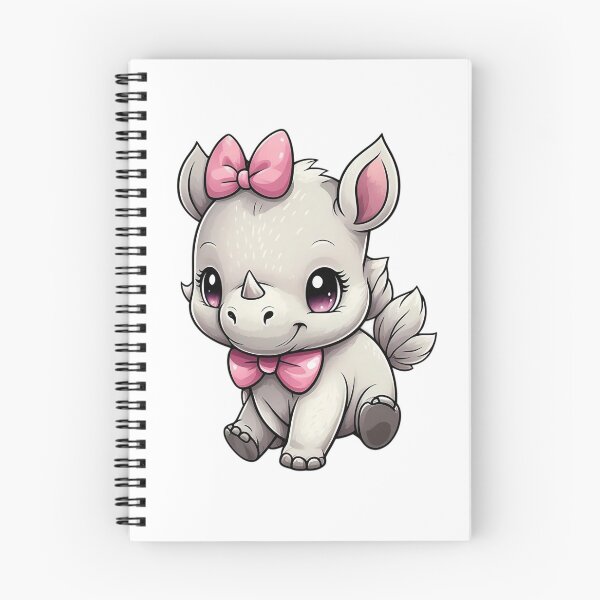 Item preview, Cute rhino with pink bows designed and sold by JonysCreativeDesigns.