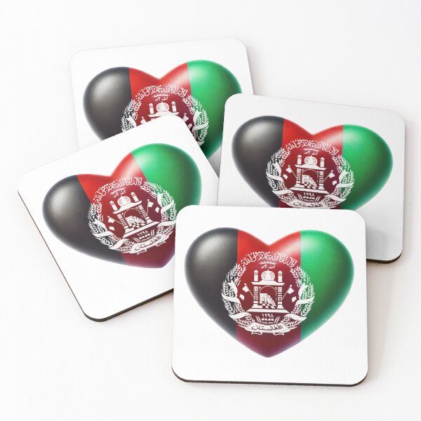 Item preview, Afghanistan Heart Flag Watercolour Style designed and sold by FlagWardrobe.