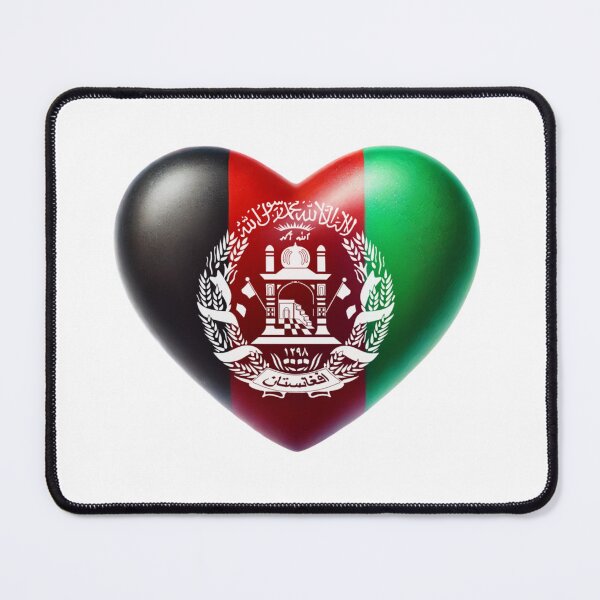 Item preview, Afghanistan Heart Flag Watercolour Style designed and sold by FlagWardrobe.