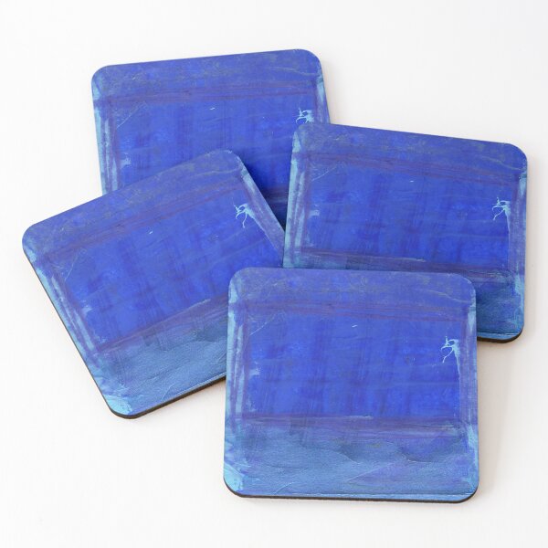 Item preview, Blue Bold Blocked Texture Layered Abstract Modern Contemporary Interior  designed and sold by pngrktes-art.