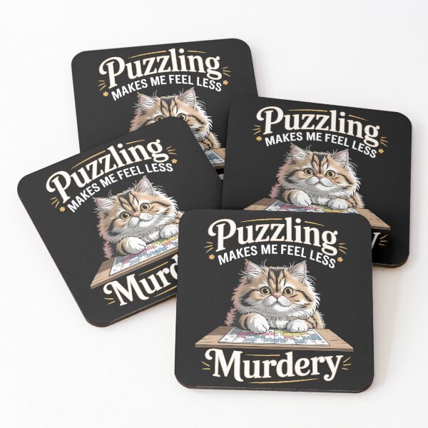 Item preview, Puzzling Makes Me Feel Less Murdery designed and sold by Redgiant87x.