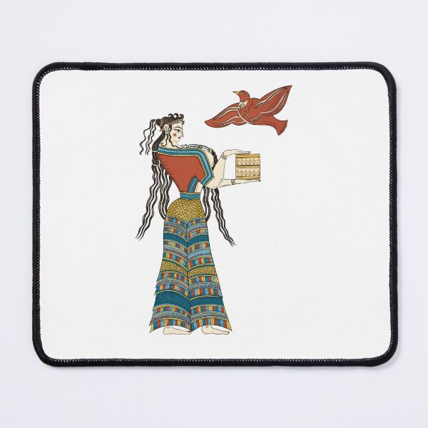 Item preview, Mycenaean Woman - Ancient Greek Fresco Inspired Illustration designed and sold by Ancient-Tales.