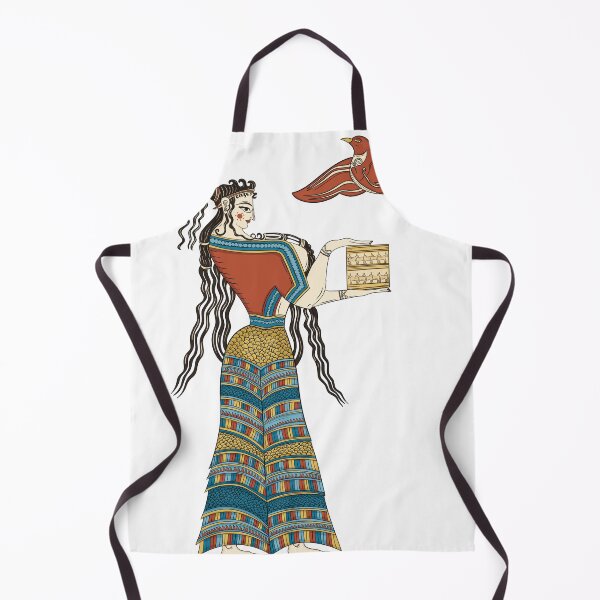 Item preview, Mycenaean Woman - Ancient Greek Fresco Inspired Illustration designed and sold by Ancient-Tales.