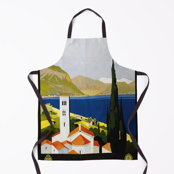Item preview, Italian Lakes – Vintage ENIT Travel Poster (c.1930) designed and sold by Lukasphere.