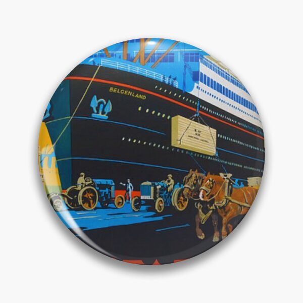 Item preview, Red Star Line – Belgenland (Vintage Poster, c.1920s) designed and sold by Lukasphere.