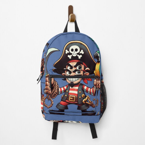 Item preview, Cheerful Pirate with Parrot – Colorful Cartoon Illustration. designed and sold by Wild-way Art.