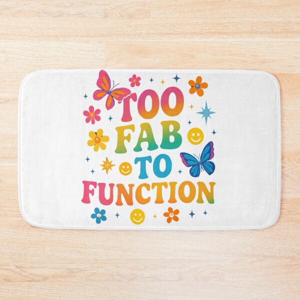 Item preview, "Too Fab to Function Y2K Aesthetic Shirt – Retro Maximalist Butterfly Smiley Face Flower Design" designed and sold by Cgriffin18.
